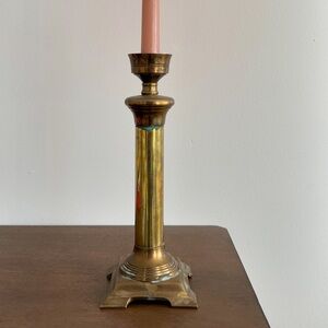 Vintage Mid Century Modern Brass Candlestick. S